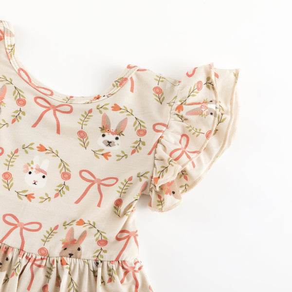Bows & Bunnies (Twirl Dress)
