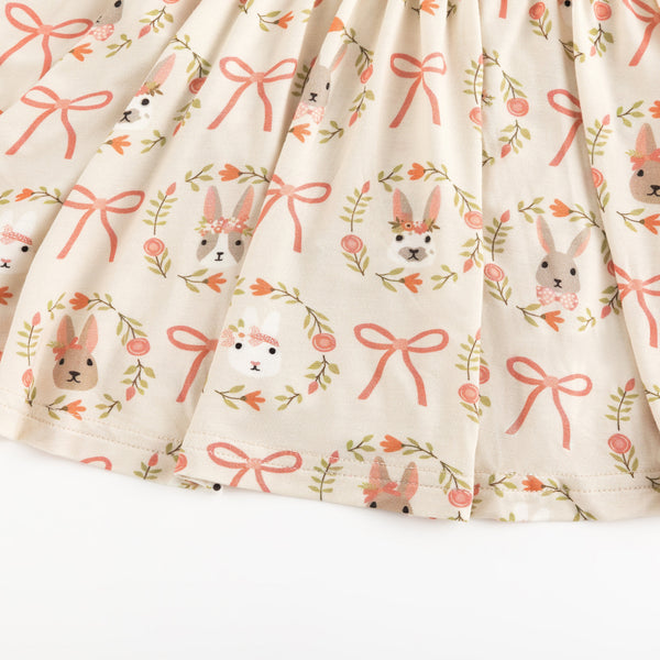 Bows & Bunnies (Twirl Dress)
