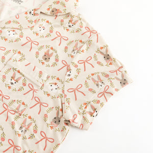 Bows & Bunnies (Women's Short Sleeve PJ)