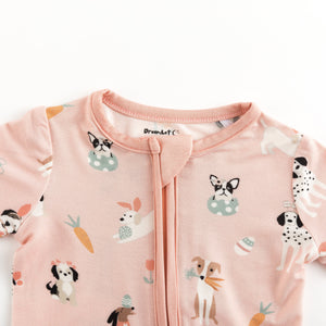 Puppy Egg Hunt (Romper) - Pink