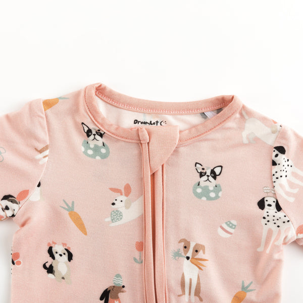 Puppy Egg Hunt (Romper) - Pink