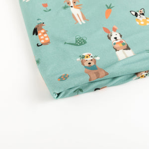 Puppy Egg Hunt (Dream Blanket) - Aquamarine