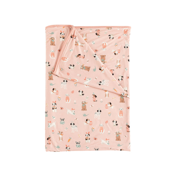 Puppy Egg Hunt (Dream Blanket) - Pink