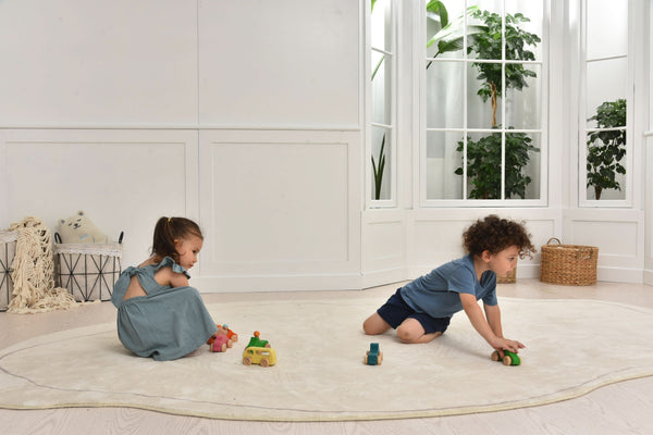 Wooden car toy set - 10 pieces, perfect for indoor play, shown at an 18-degree angle.