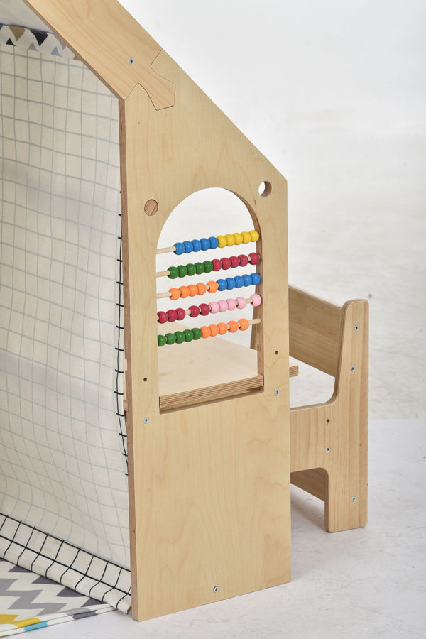 Flair | Playhouse & Sensory Desk - Black & White