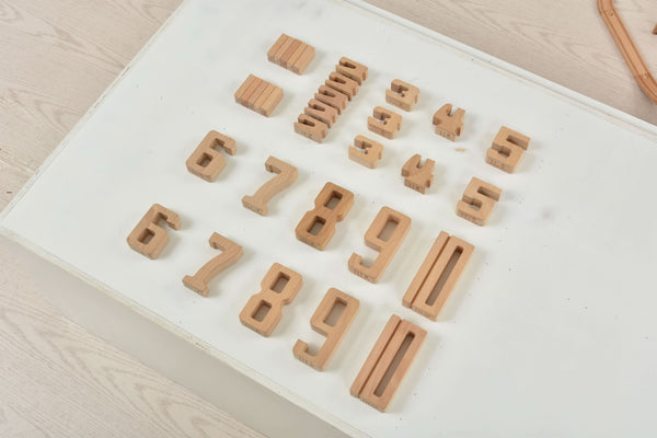 Montessori Wooden Number Height Blocks – Self-Correcting Math Learning Set