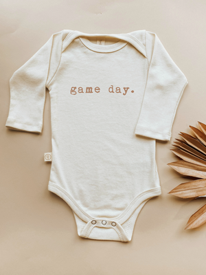 Game Day Organic Bodysuit Long Sleeve