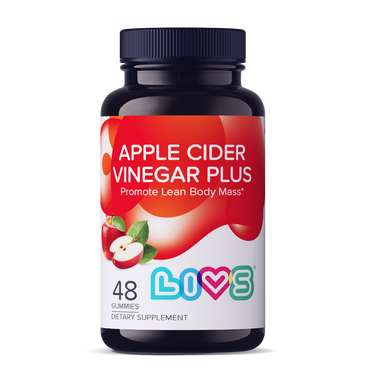 Apple Cider Vinegar Plus bottle, a natural health supplement for babies, featuring a vibrant apple design.