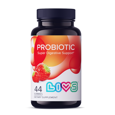 Strawberry probiotics for babies, promoting gut health and digestion in a convenient, tasty format.