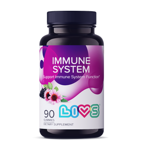 "Raspberry-flavored baby immune system booster for healthy growth and development."
