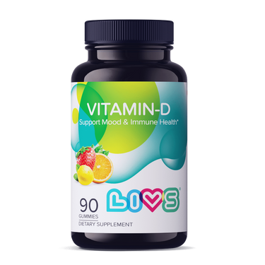 Vitamin D Gummies for babies, 2,000 IU, in strawberry, orange, and lemon flavors - main product image.