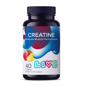 Strawberry and pineapple creatine powder for babies, promoting healthy growth and energy.