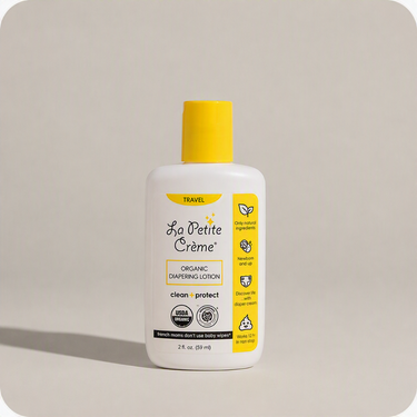 La Petite Creme Organic Travel Size Diaper Lotion 2 oz Yellow