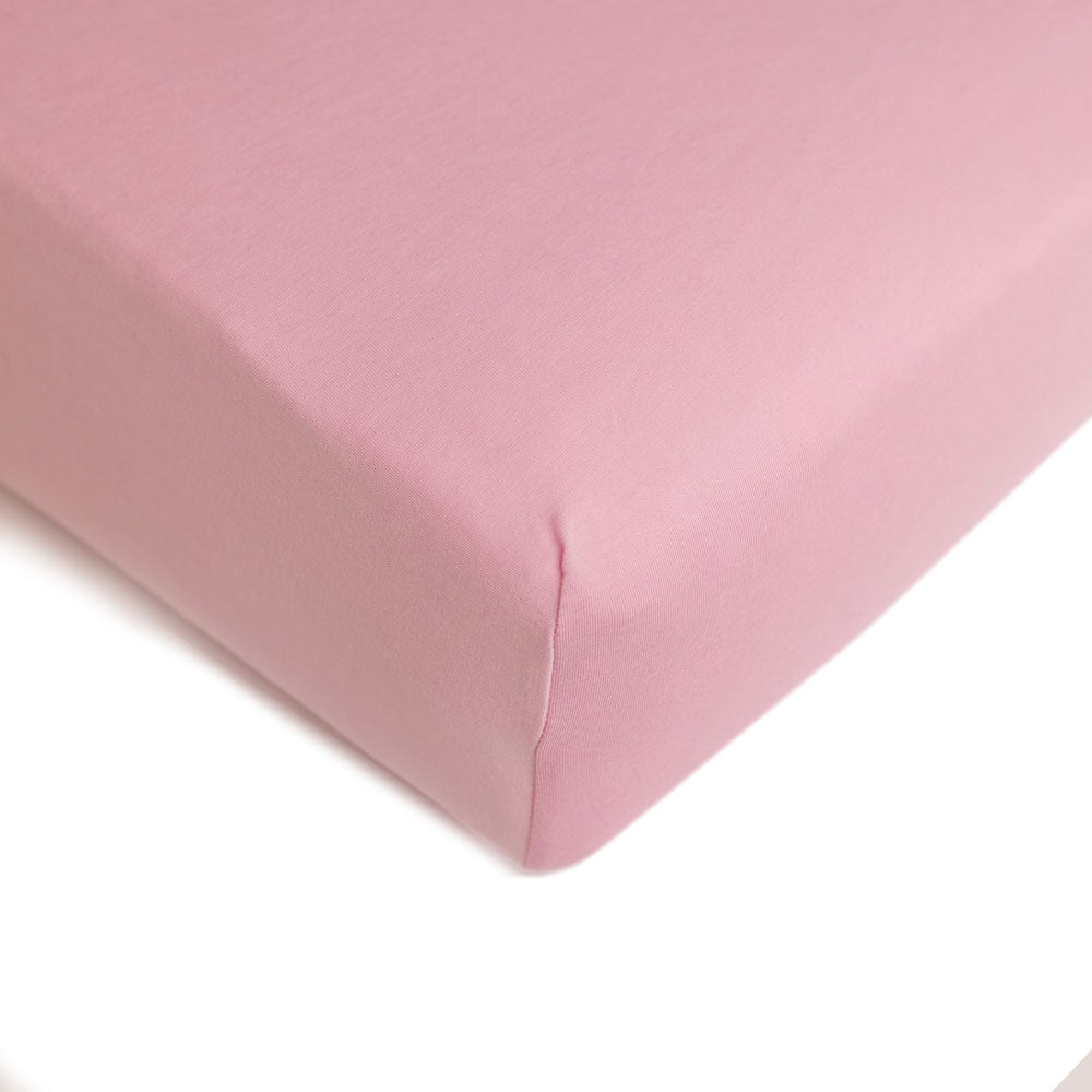 Lillian Pink Bamboo Crib Sheet