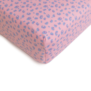 Lillian Leopard Bamboo Crib Sheet - MOOGCO Baby
