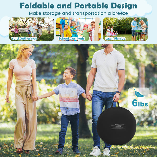 Large Dart Board for Kids with 4 Kick Balls - Weather-Resistant