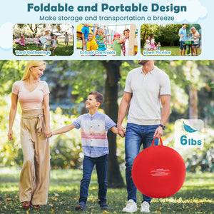 Large Dart Board for Kids with 4 Kick Balls - Weather-Resistant