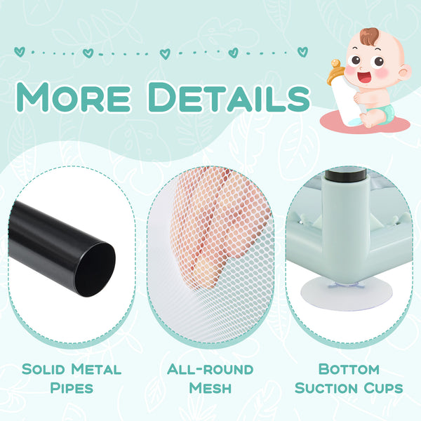 Large Safety Play Center Yard with 50 colorful balls for infants, perfect for safe play and feeding activities.