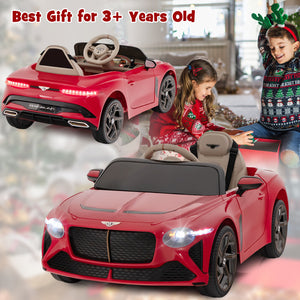 12V Bentley Bacalar kids ride-on car in angle 9, perfect toy for young racers and outdoor fun.