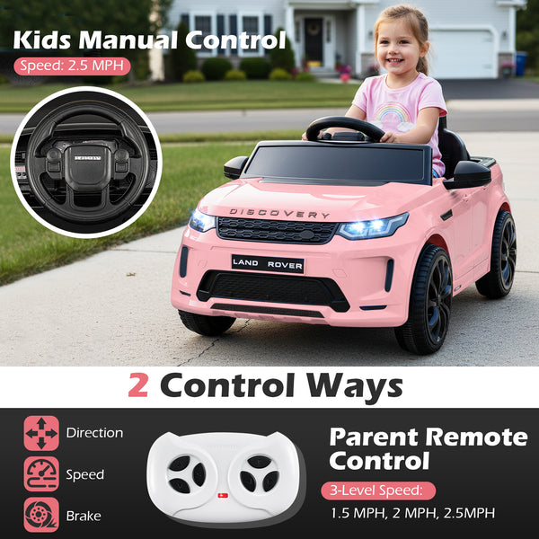 Licensed Land Rover Kids Ride on Car 12V Battery Powered Kids Electric Car