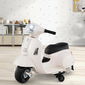 Kids Ride on Motorcycle Licensed Vespa with LED Headlight and Horn Sound