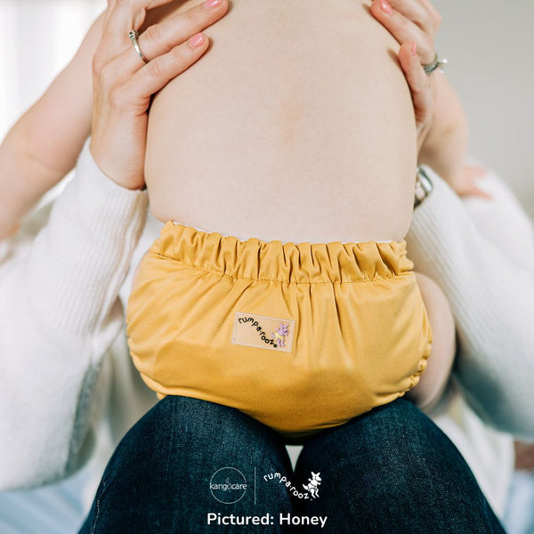 Rumparooz OBV G3 One Size Pocket Cloth Diaper in Atlantis Teal, perfect for comfortable baby bedding and sleep.
