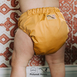 Rumparooz OBV G3 One Size Pocket Cloth Diaper in Atlantis Teal, perfect for eco-friendly baby bedding and sleep solutions.