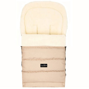 Beige Arctic Organic Wool Adjustable Footmuff