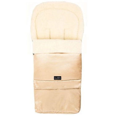 Light Beige Organic Wool Adjustable Footmuff