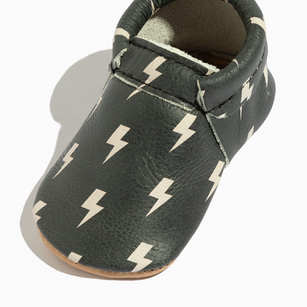 Ebony Lightning City Baby Shoe - stylish and comfortable city mocc for trendy infants.