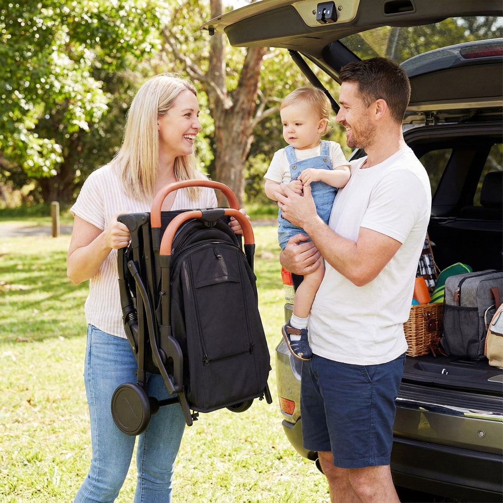 Lightweight Baby Stroller Compact Travel Stroller with One-Hand Folding