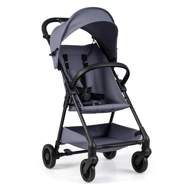 Lightweight Travel Stroller with Canopy and Under-Seat Basket for Baby and Toddler