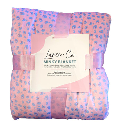 Lillian Leopard Luxe Cuddle Minky Blanket - MOOGCO Baby