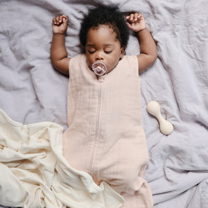 Mushie Organic Cotton Sleep Bag lightweight breathable two-way zipper