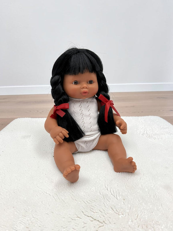 Bebenita 13" Baby Girl Doll - Lima | Unscented & Fully Clothed
