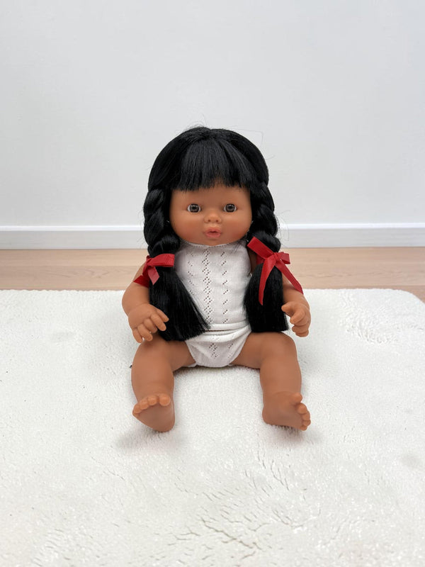 Bebenita 13" Baby Girl Doll - Lima | Unscented & Fully Clothed