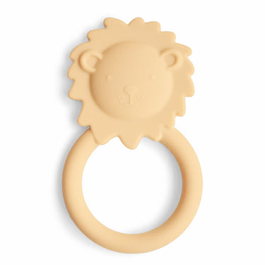 Lion Teether for babies - safe, soft, and perfect for soothing gums during teething.
