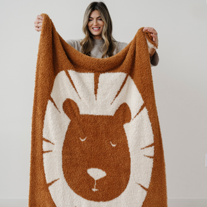Cozy DOUBLE-LAYER BAMBONI® toddler blankets in soft fabric, perfect for swaddling and keeping babies warm.