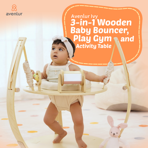 Ivy | 3-in-1 Baby Bouncer,  Gym & Toddler Activity Table
