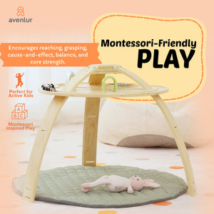 Ivy | 3-in-1 Baby Bouncer,  Gym & Toddler Activity Table