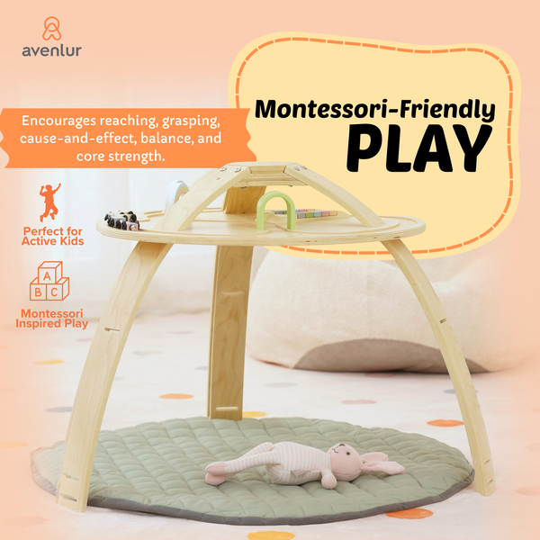 Ivy | 3-in-1 Baby Bouncer,  Gym & Toddler Activity Table
