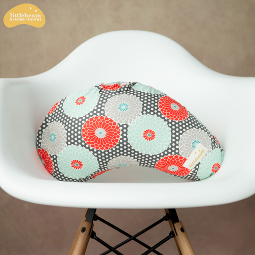 Nursing pillow at angle 3, providing support for breastfeeding and comfort for both mother and baby.