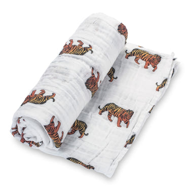 LollyBanks Muslin Swaddle Blankets for babies, soft and breathable, perfect for cozy swaddling and comfort.