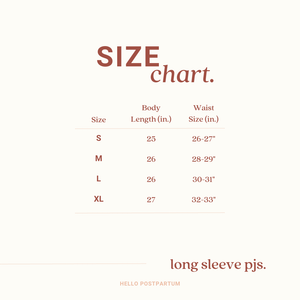 Embroidered 'Mama' Bamboo Pajamas (Long Sleeve)