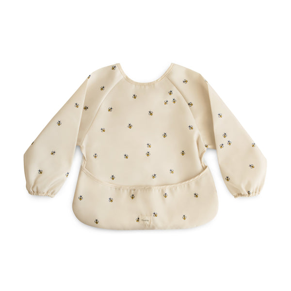 Mushie Long Sleeve Bib water resistant 6 to 24 months