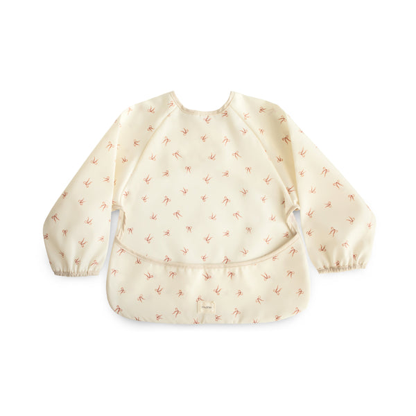 Mushie Long Sleeve Bib water resistant 6 to 24 months