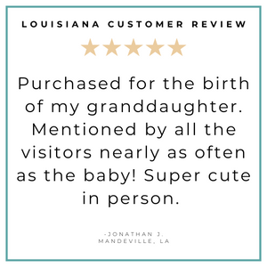 Gift Set: Louisiana Baby Muslin Swaddle Blanket and Burp Cloth/Bib Combo Baby Shower Essential for Newborn