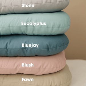 Toddler Lounger Pillow in Bluejay color, perfect for cozy bedding and sleep for little ones.