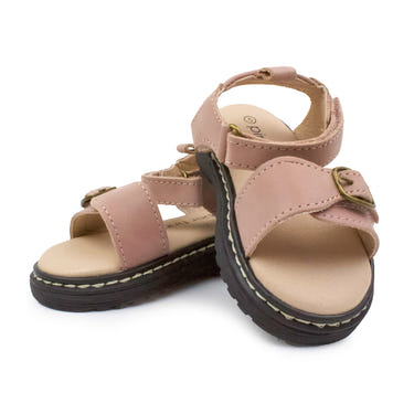 Blush Lug Sole Sandal for babies, featuring a stylish design and comfortable fit for little feet.