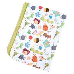 Baby & Toddler Minky Blanket - Bug Buddies